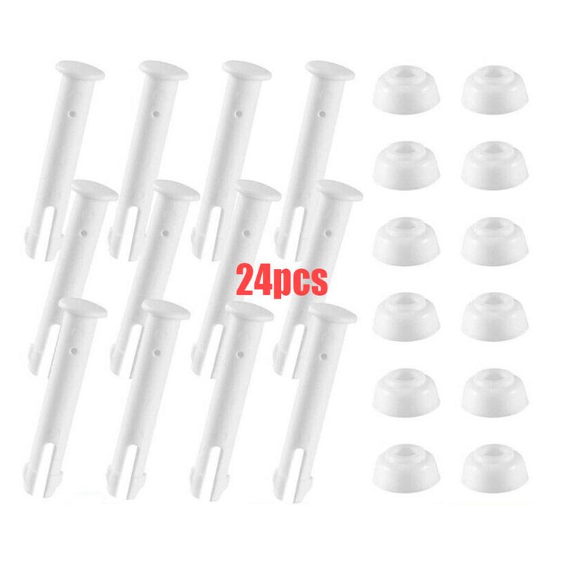 Product Introduction of 12/24 Pcs Plastic Pool Joint Pins Extra Rubber Seals Pool Replacement Parts Pool Accessories Cap Swimming Parts Cap Tools 9