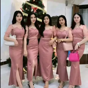Eliza Dress Natal, drss natal terbaru , dress gereja 2025 dress natal trendy Gaun Pesta Wanita