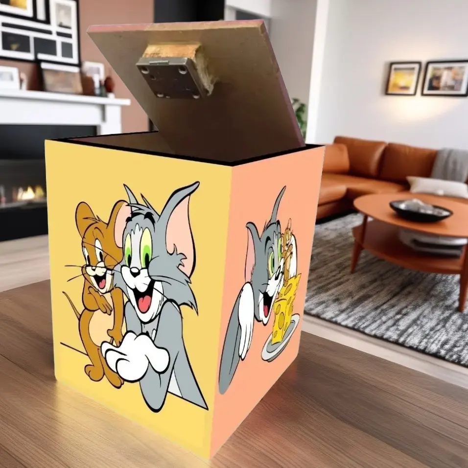 Celengan anak kunci gembok gambar kartun tom and Jerry ukuran jumbo besar 15x15x20