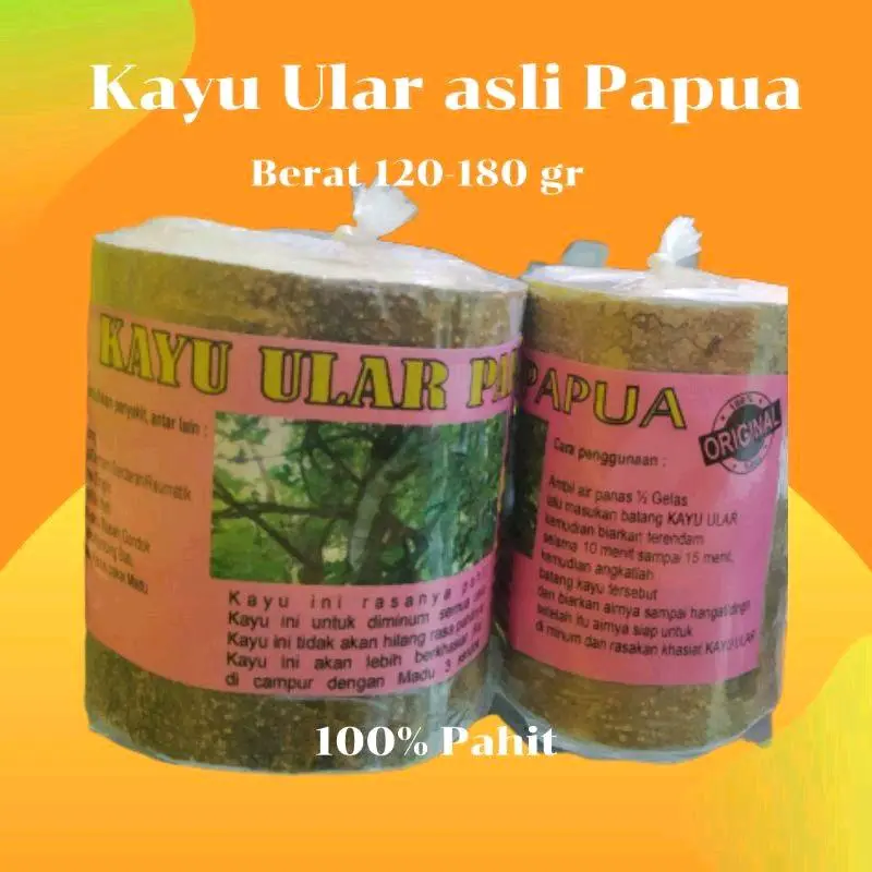 Kayu Ular Papua Asli Khasiat Ampuh untuk Asam Urat, Kolesterol, dan Maag & Obat Buat merah terapi media kertas