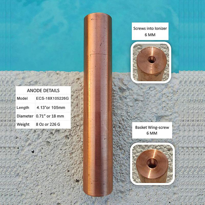 Pool Ionizer Copper Replacement Rod | Batang Tembaga Pengganti untuk Solar Pool Cleaner
