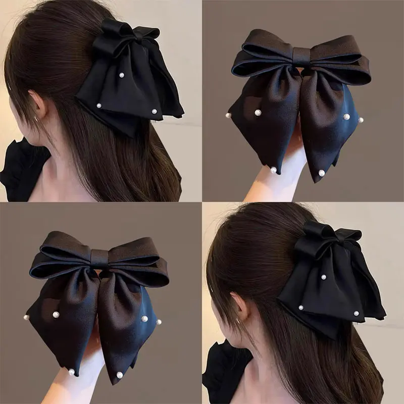 Kẹp Tóc, Phong Cách Cổ Điển Thiết Kế Tối Giản Của Phụ Nữ, Kẹp Cá Mập Mới, Phụ Kiện Tóc, Sau Đầu, Kiểu Nơ Women Cua 0