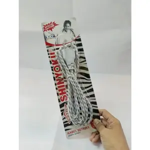 KABEL GOSOKAN GEPENG KABEL SETRIKA KABEL SETERIKA SHINYOKU 1.8 METER 1,8MTR TIPE ZEBRA