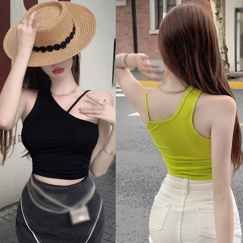 Áo Ba Lỗ Cho Nữ, Cổ Yếm Cổ, Khâu Lưới, Dây Đeo Vai Chéo, Phong Cách Cổ Điển Nữ Tính Thời Trang Mùa Hè, Gợi Cảm, Thích Hợp Cho Kỳ Nghỉ, Áo Hai Dây Có Dây Đeo 6