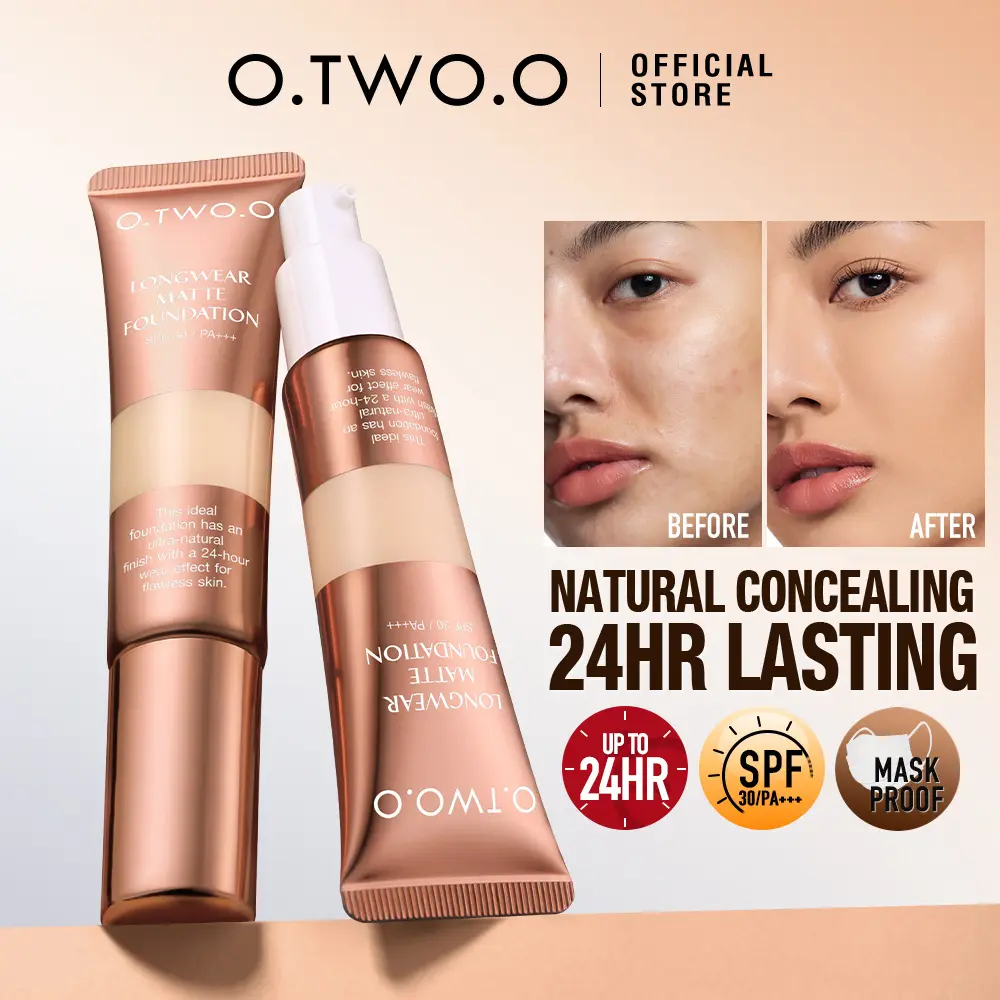 O.TWO.O Liquid Foundation, Clear dan Apisive Natural BB Cream, Moisturizing Liquid Foundation
