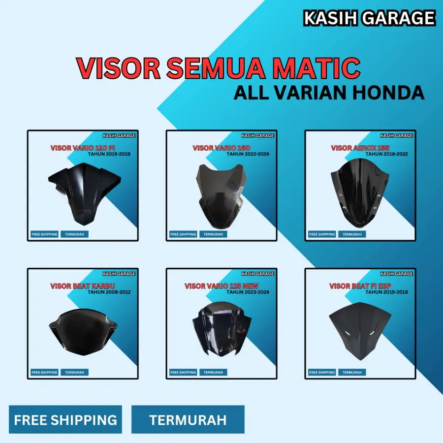 VISOR BEAT DELUXE WINDSHIELD VARIO 125 NEW 2023 BEAT KARBU VARIO 110FI BEAT ZORO VISOR VARIO 160