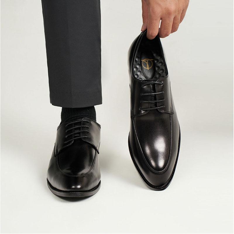 Giày da tăng chiều cao TÂM ANH, Da bò thật cao cấp, Hỗ trợ tăng chiều cao đến 7cm GCTATC1562-D