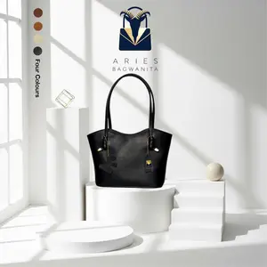 Aries Bagwanita Tas Selempang KIARAA Tote Wanita Cokelat Four Colours Bag Elegan dan Fungsional untuk Cewek