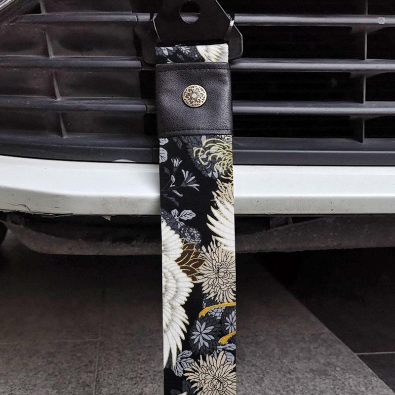 Product Introduction of Tow Strap Car Modification Sports Koi Red For Ancient Japanese style Bumper Traction Rope Trailer Hook Fit for Decorative Belt 14
