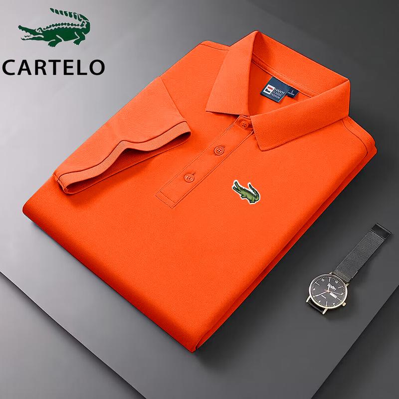 Áo Polo Golf Mùa Hè, Dành Cho Nam Giới, Chất Lượng Cao, Thêu CARTELO, Polo Công Sở Thường Ngày Thoải Mái Và Thoáng Khí, Áo ngắn Tay Áo, Hàng Mới Về Năm 2025 8