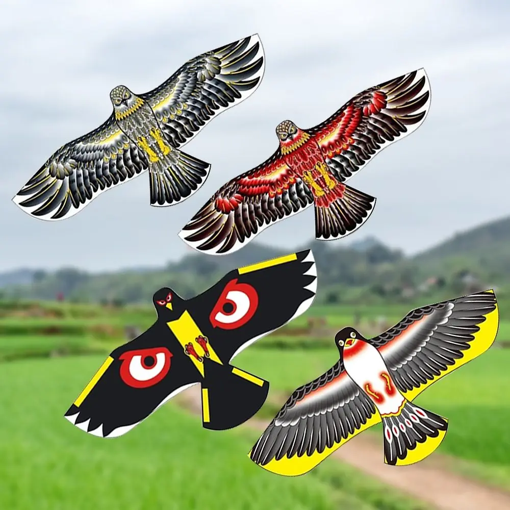 upinon New Flat Eagle Kite 1.2m Both Eyes Fly Bird Kite Toys Flying Bird Kites Children