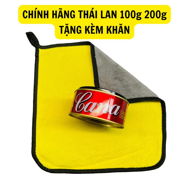 TẶNG KHĂN KEM ĐÁNH BÓNG CANA Car Crean 100g 200g Che Vết Xước Xe Máy Xe Ô tô Chính Hãng Thái Lan