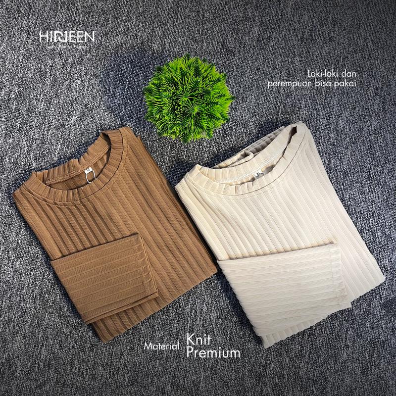 Hiddeen - Kaos Knit - Inner Kaos - Kaos Lengan Panjang - Unisex 1