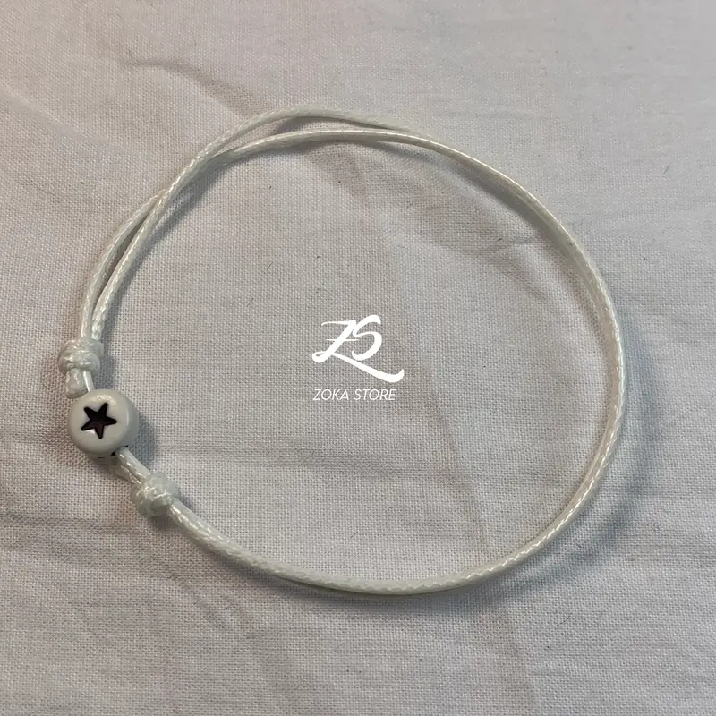 Gelang Bintang Tali Korea Putih - Pria Wanita 2