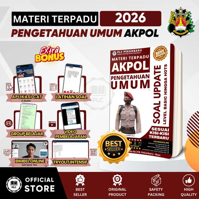 Gambar PLC - Buku AKPOL 2026 Spesial Pengetahuan Umum Buku PU AKPOL 2026 + Tryout Online Buku TNI POLRI dari Plc Pekanbaru Kota Pekanbaru Tokopedia