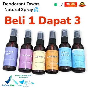 Beli 1 Dapat 3 Deodorant Tawas Natural Spray. menghilangkan Bau badan/bau ketiak, mampu membersihkan & memutihkan ketiak hitam.