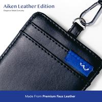 Gambar Wallts Aiken Leather - Lanyard Name Tag Id Card - Aiken Leather Black dari Wallts Kota Bandung 5 Tokopedia
