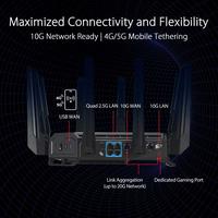 Gambar ASUS ROG Rapture GT-BE98 Quad-Band WiFi 7 Gaming Router - GT-BE98 dari ASUS COMPONENT Kota Administrasi Jakarta Pusat 5 Tokopedia