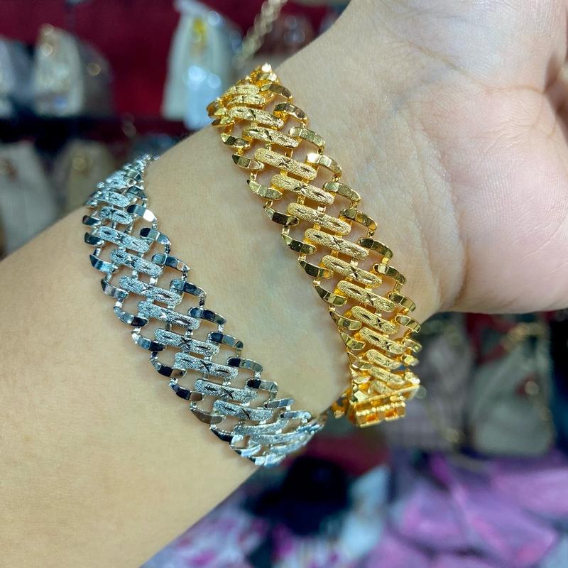 Benika Accesories - Gelang Tangan Rantai Wanita Xuping Jewellry Lipan Dove 1.2cm 1.5cm - Korean Style Anti Karat Aesthetic - Aksesories Fashion Trendi 2023 - Titanium Simple Elegand Mewah - Bracelets Kulit Perhiasan Permata 2