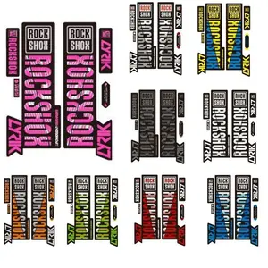 NEW Front Fork Sticker for Rock Shox SID Road Bike Race Accessories Decals Personalized Bicycle Sticker Decoration - orange