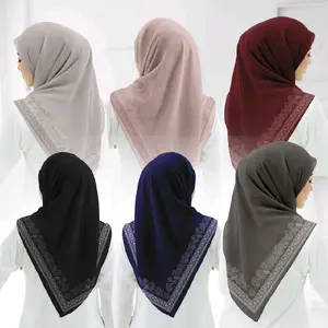 Hijab Segi Empat Voal Motif Series Nubia Kerudung