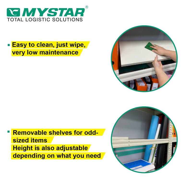 Product Introduction of Original Advanced Adjustable MYSTAR Multiple Removeable Metal Shelves Boltless Rack for Bomb Shelter and Storeroom | 1800mm Height | Singapore Local Stock | 1