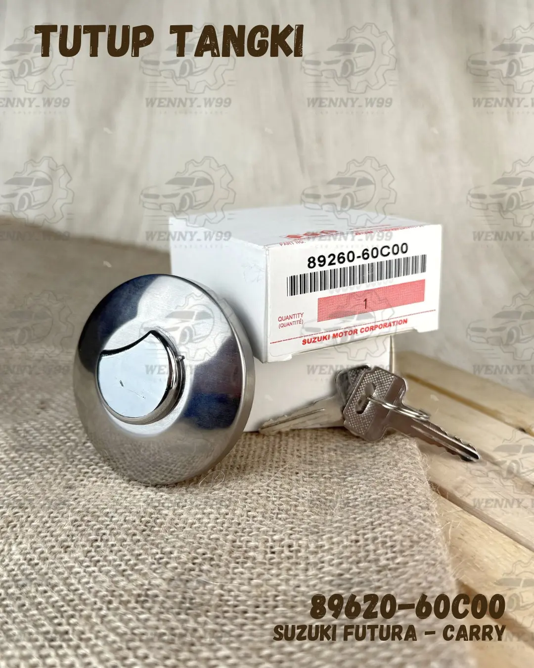 TUTUP TANGKI BENSIN SUZUKI FUTURA CARRY JIMNY KATANA T120SS 89620-60C00