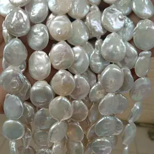 String mutiara air tawar koin baroque string