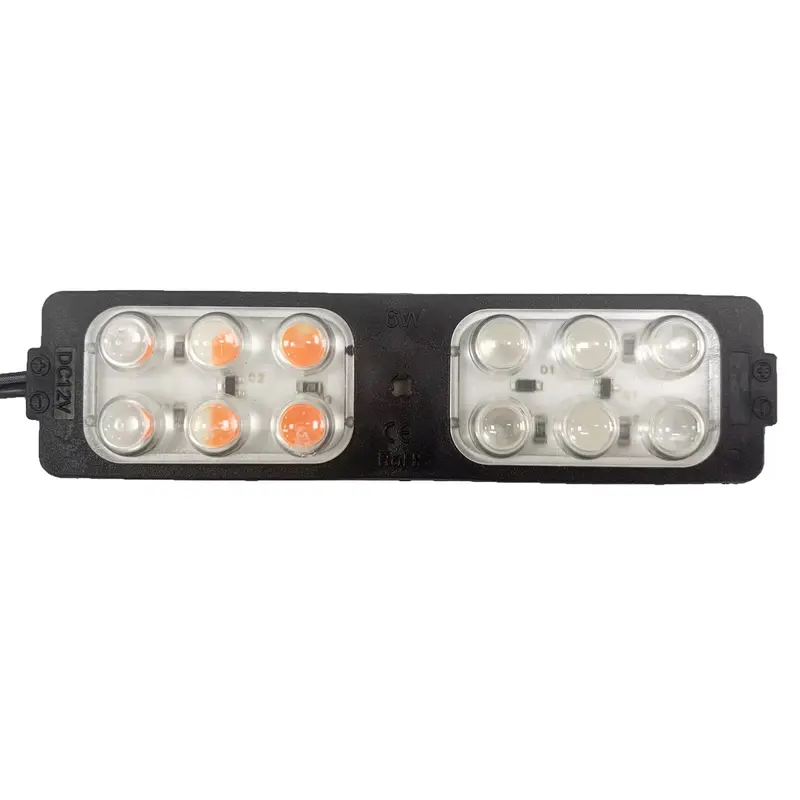 Lampu Led Modul Kolong 12 Volt 24 Volt Nyala Kedip Merah Biru 12 LED 6 WATT 3
