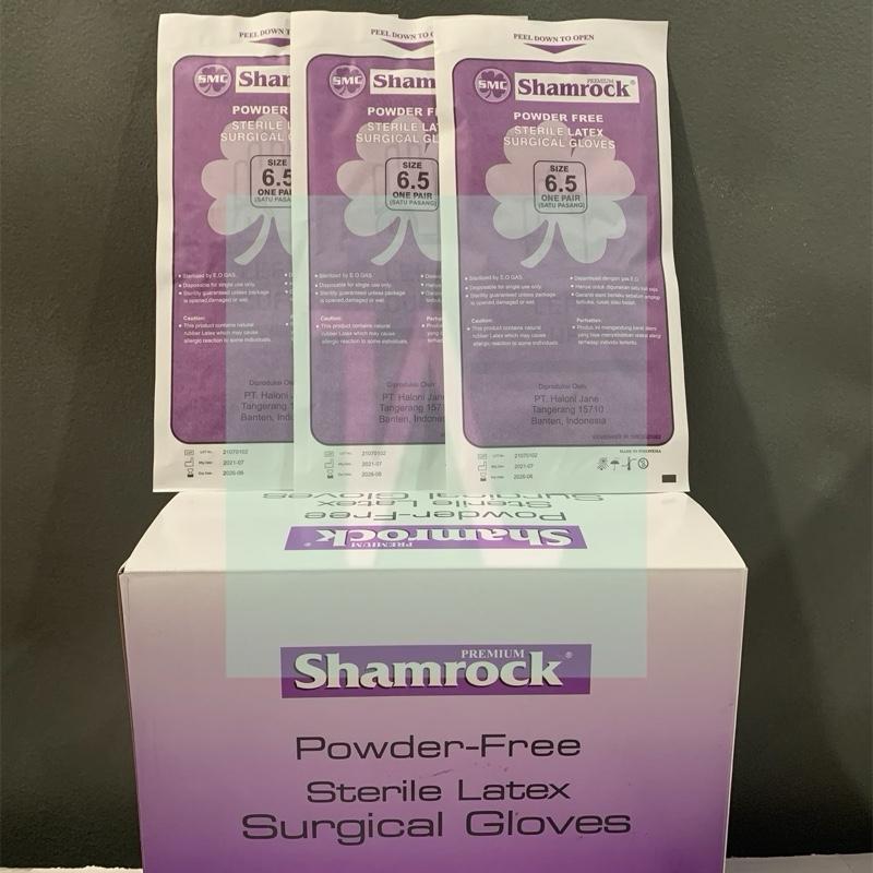 Shamrock Surgical Powder Free Sterile Latex Gloves - 6