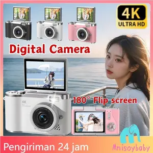[Penjual Lokal] LK0007 8X 48MP Kamera Digital 4K Vlogging Dengan Dukungan Selfie Dengan permainan puzzle untuk Hadiah Pemula Kamera digital pelajar Kamera CCD