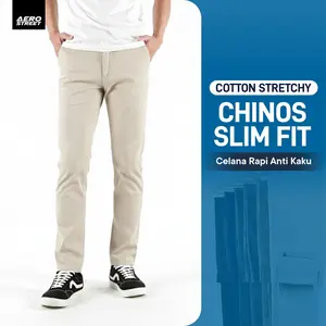 Aerostreet Chinos Panjang Elvano Krem Celana Panjang Chino EAAAA