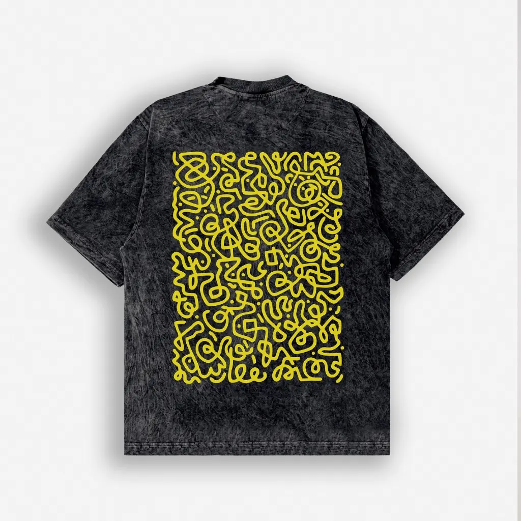 Onoma - Reguler Tshirt Wash Complicated Mind Black - Kaos