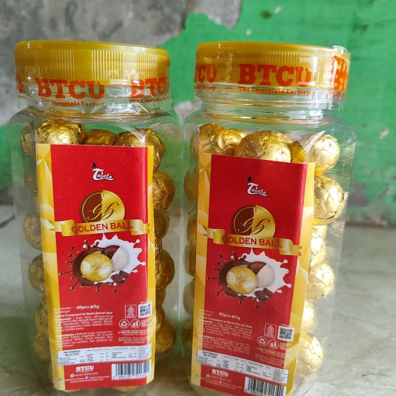 Biskuit Snack Golden Ball Makanan Cemilan Cookies - Toples, Food 0