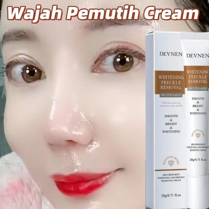 Product Introduction of DEVNEN Krim Pemutih Wajah Glowing Cepat Untuk Light Spots Flek Hitam Brighten Skin 20gr Krim Glowing Cepat 【COD】 Memutihkan Mencerahkan Kuning Perawatan 21
