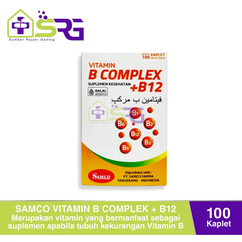Samco Vitamin B Complex + B12 Samco Isi 100 Kaplet 2
