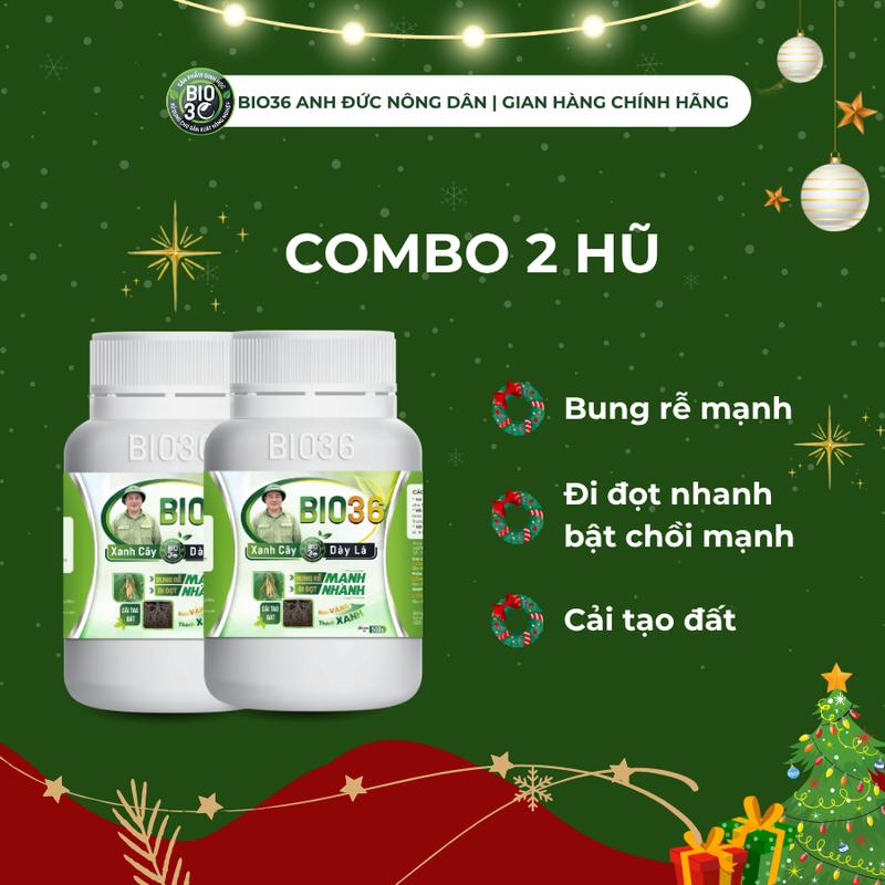  Combo 02 Hũ Phân Bón Bio 36 Kích Rễ Đi Đọt 