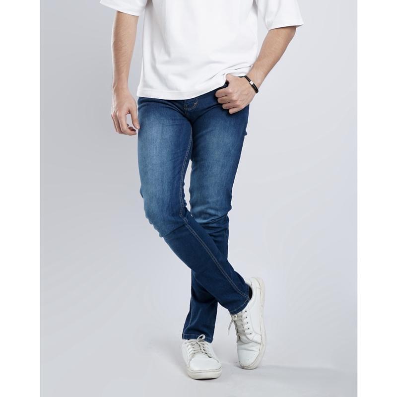 Celana Panjang Jeans Pria Dewasa Keren Gaul Bahan Ngaret Model Pensil Slim Fit / Celana Denim Pria/ Celana Jeans Pria Super Skinny 4
