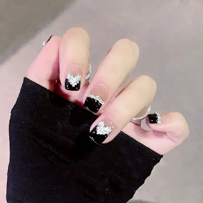 MILUX FAKE NAILS / KUKU PALSU TERMURAH / Kuku Palsu Cantik / Nail Art / 24 Pcs / Premium / Fake Nails / Wedding Nails / Beauty Nails / Cute / Pesta / Kutek / Hijab Friendly 1