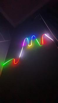 Product Review of Lampu Neon Flex Running RGB 3 Meter Remote Led Strip Bluetooth USB Kamar Tidur Hias lampu  running aesthetic from H**y 0