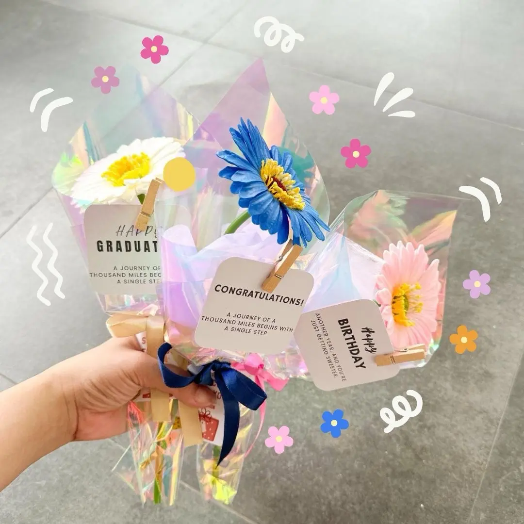 Mini bouquet / Mini buket/ Bunga Artificial / Single Flower / Buket Wisuda