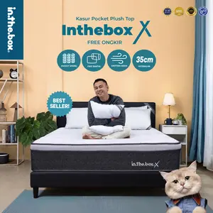 [Free Kasur Lipat] Kasur Spring Bed IN THE BOX X - FREE Bantal & Free Bed To Go busa furniture