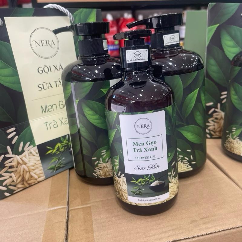 CẶP dầu gội dưỡng sinh men gạo ,trà xanh ,trắc bá diệp/1chai 1600ml/1cặp sản phâm phục hồi dành cho tóc hư tổn mùi huong nước hoa (tặng sữa tắm)