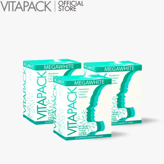 VITAPACK Megawhite Glutathione L-Cysteine Vitamin C Supplement 3 Sachets (6 capsules) - TikTok Shop Philippines VITAPACK Megawhite Glutathione L-Cysteine Vitamin C Supplement 3 Sachets (6 capsules) - TikTok Shop Philippines