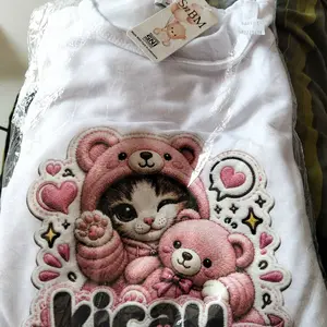 Baju Anak Perempuan - Ataya Setelan Kaos Anak Perempuan Karakter Digital Printing Terlaris / Fashion Oneset Baju Pendek & Celana / Rok Pendek Gambar DTF Terbaru