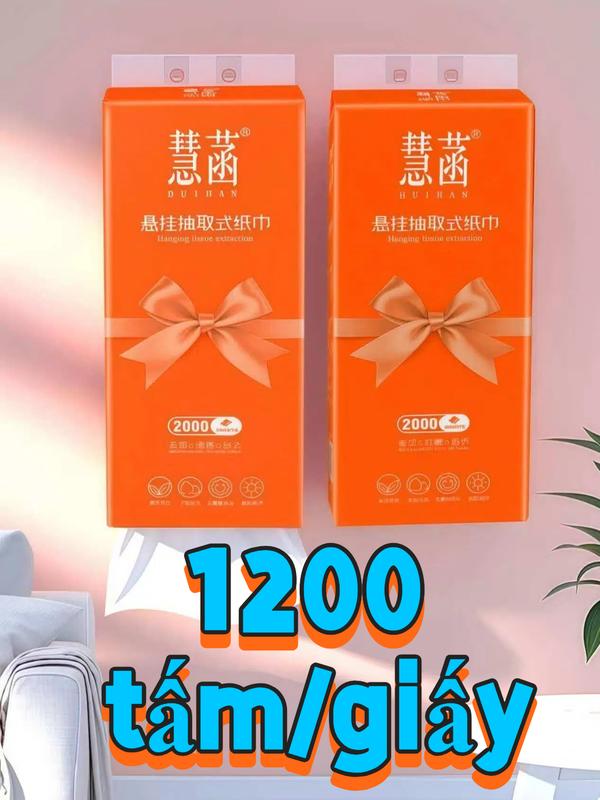 Đặt hàng và gửi 10 túi, vẽ giấy ở dưới cùng của giấy vệ sinh và treo mô rút Giấy ăn rút treo tường, bao bì màu vàng, 4 lớp, tặng kèm móc treo, mỗi gói 1200 tờ.Giấy rút, giấy vệ sinh, khăn giấy, giấy lau, giấy rút đáy.