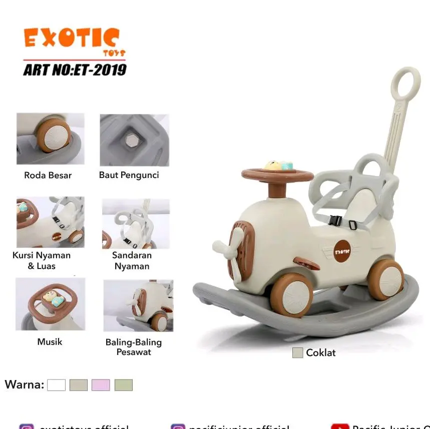 NEW RIDE ON EXOTIC ET 2019 Jungkat Jungkit Ayun Classic Mini