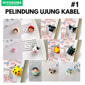Pelindung ujung Kabel Cable Saver Cable Protector Pelindung kabel Lucu Karakter keren / Pelindung ujung kabel Bisa untuk Android dan IPhone