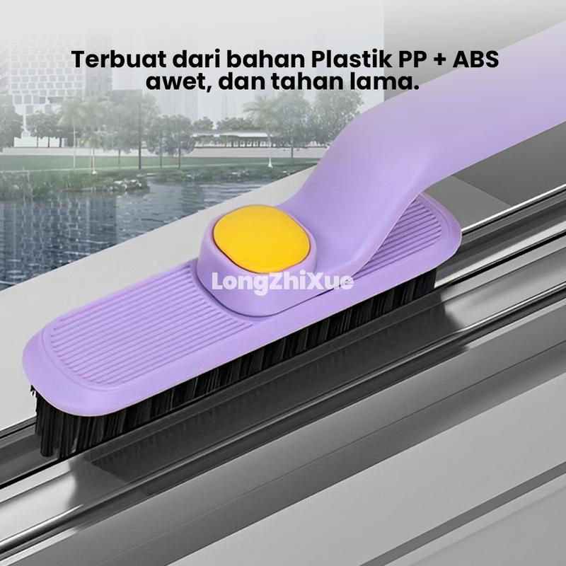 Multifunctional Rotating Gap Brush, Hard Bristle Brush For Bathroom Dead Corners, Two-in-one floor And Floor Gap Brush, Washbasin Cleaning Brush absorben air peralatan makan toilet  cleaner melamine sponge pelicin setrika laundry pewangi setrikaan laundry 3