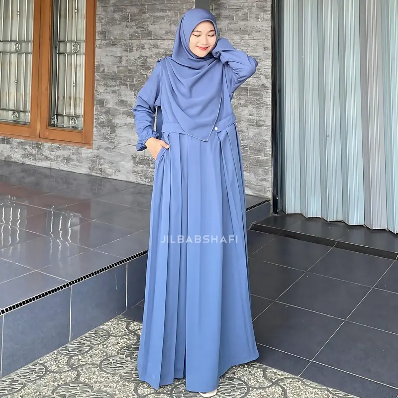GAMIS NIKITA WOLFIS RAYON CRINKLE JILBABSHAFI 3